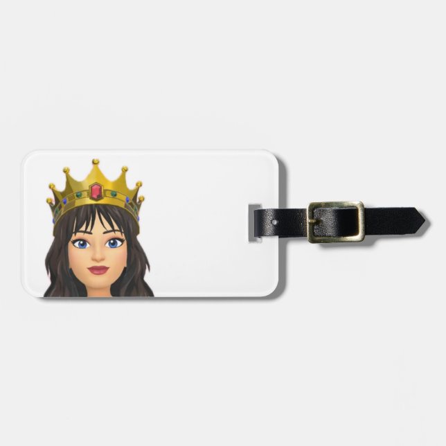 Etiqueta de bagagem da Rainha (Frente Horizontal)