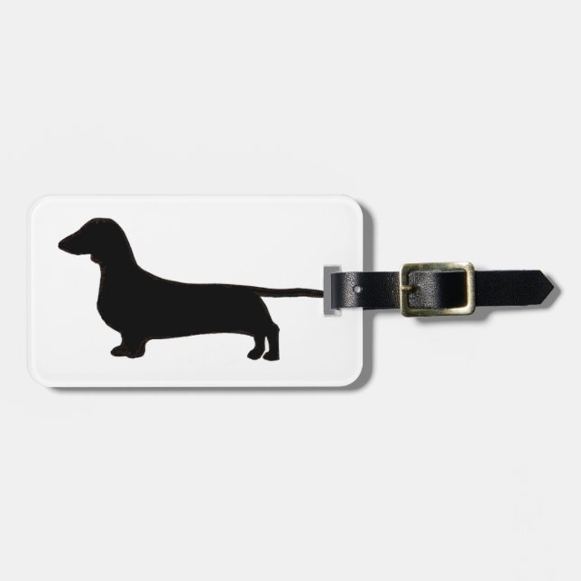 Etiqueta De Bagagem dachshund (Frente Horizontal)