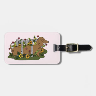 Etiqueta De Bagagem Dachshund Bonito Personalizado