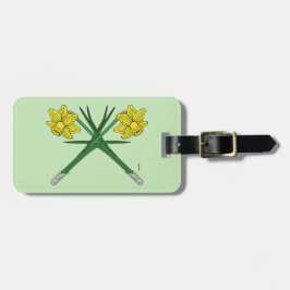 Etiqueta De Bagagem Daffodils cruzado