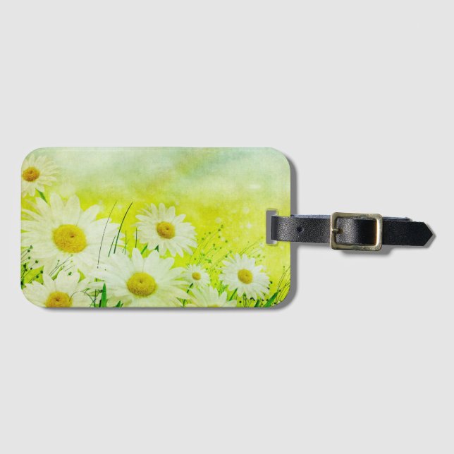 Etiqueta De Bagagem Daisies (Frente Horizontal)