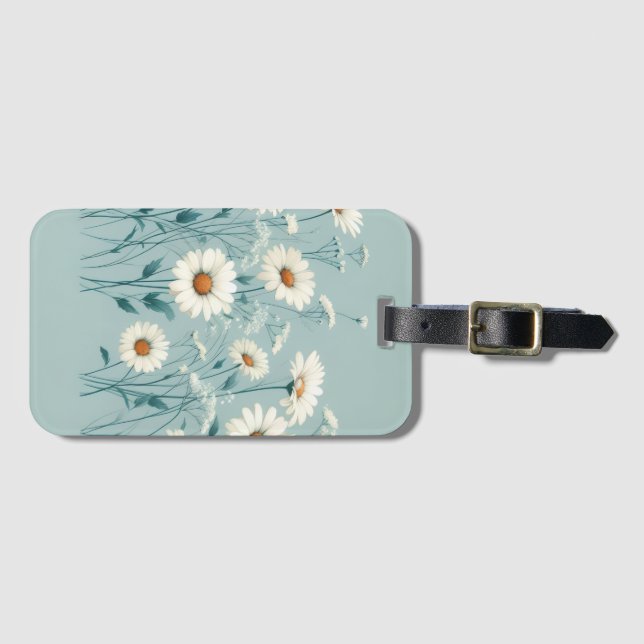Etiqueta De Bagagem Daisy Abundante (Frente Horizontal)