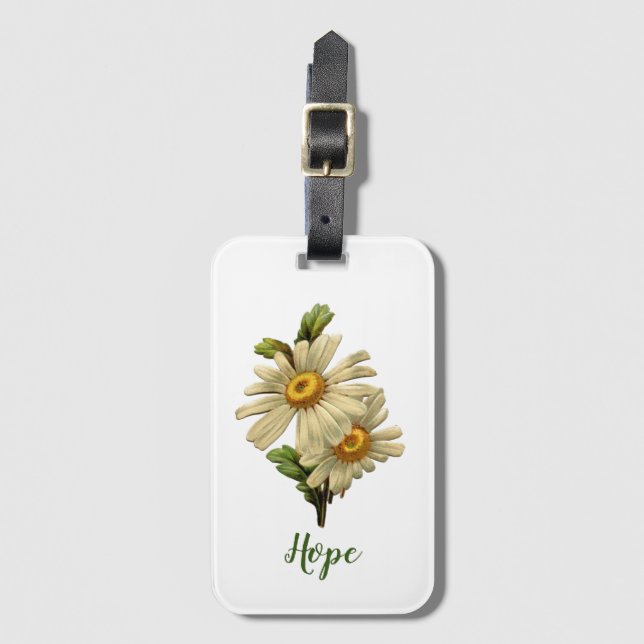 Etiqueta De Bagagem Daisy Hope Inspirational (Frente Vertical)