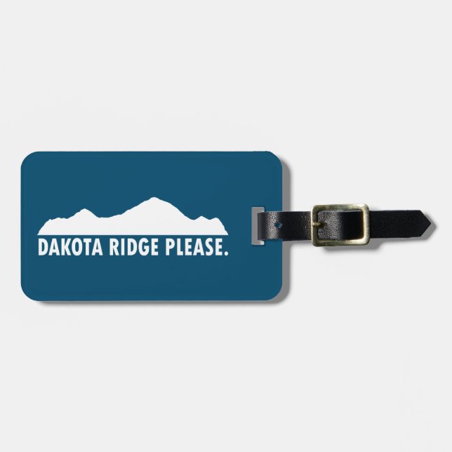 Etiqueta De Bagagem Dakota Ridge Por Favor (Frente Horizontal)