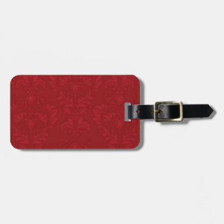 Etiqueta De Bagagem Damasco Vermelho
