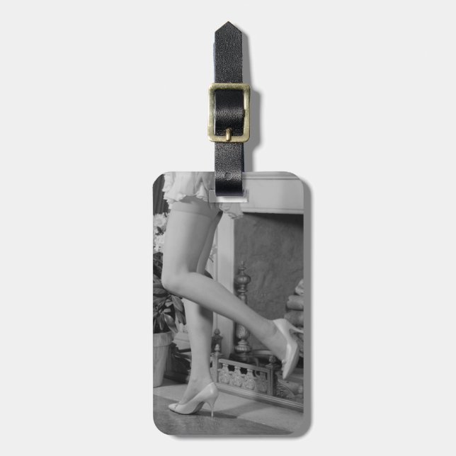 Etiqueta De Bagagem Dança da mulher (Frente Vertical)