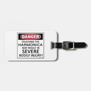 Etiqueta De Bagagem Danger Harmonica