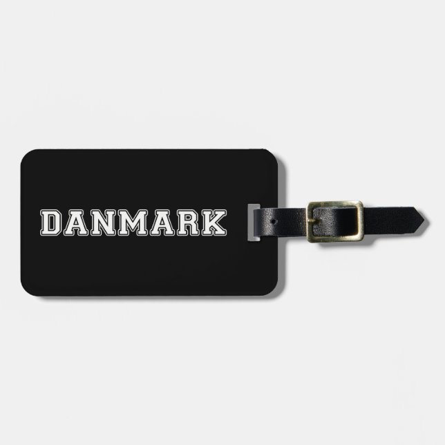 Etiqueta De Bagagem Danmark (Frente Horizontal)