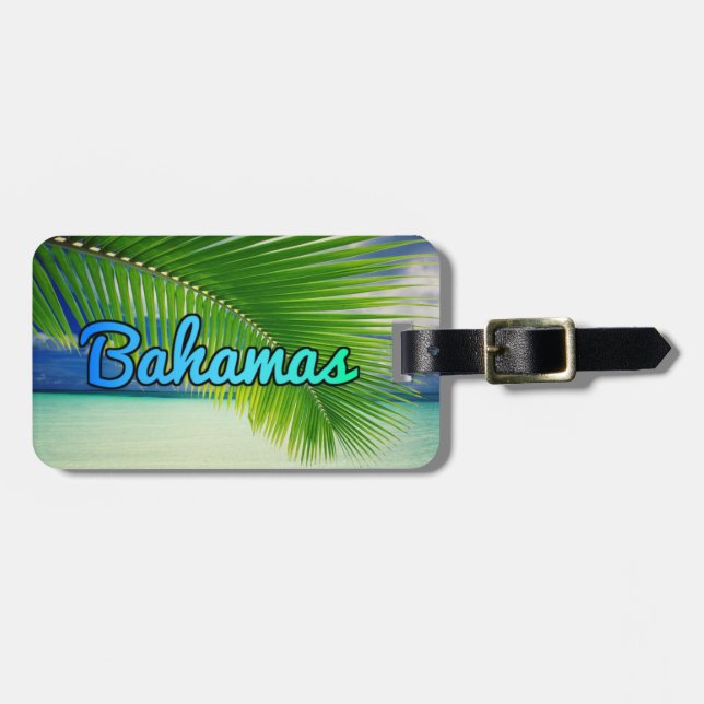 Etiqueta de bagagem das Bahamas (Frente Horizontal)
