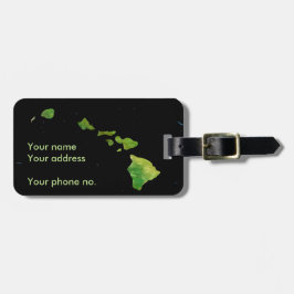 Etiqueta de Bagagem das Ilhas Havaí