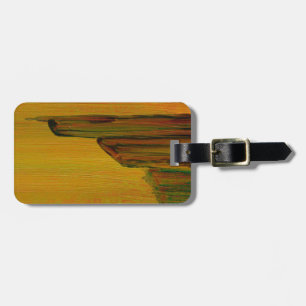 Etiqueta de bagagem de Abstrato amarela