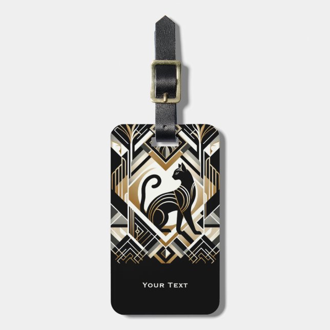 Etiqueta de Bagagem de Abstrato Moderna (Frente Vertical)