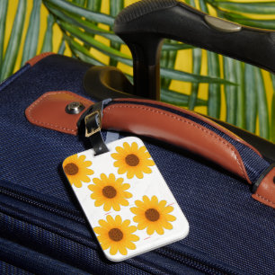 Etiqueta de Bagagem de Acessório de Viagem Floral