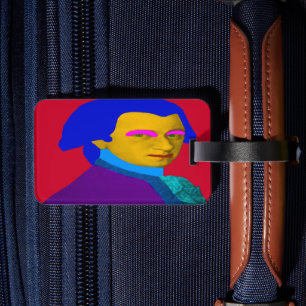 Etiqueta de Bagagem de Arte pop Mozart