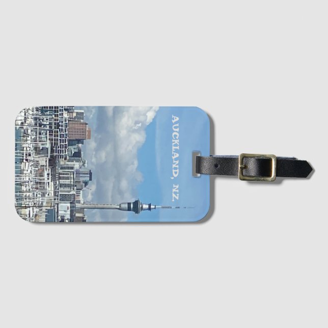 Etiqueta de Bagagem de Auckland (Frente Horizontal)