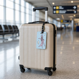 Etiqueta de Bagagem de Avião Personalizável