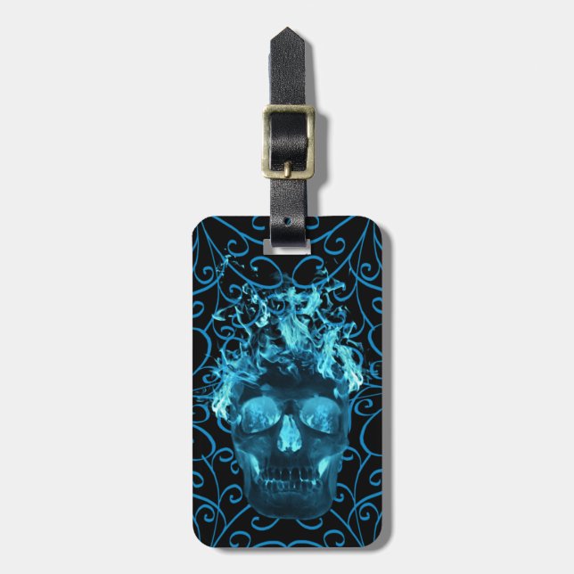 Etiqueta de Bagagem de Azul Personalizada (Frente Vertical)