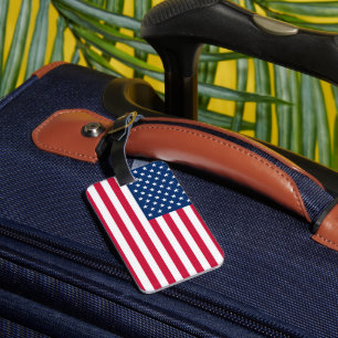 Etiqueta de Bagagem de Bandeira Americana Patrióti