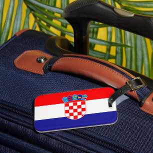 Etiqueta de Bagagem de Bandeira da Croácia
