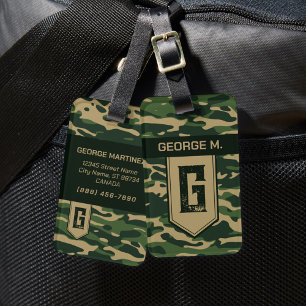 Etiqueta de Bagagem de Camouflage para Homem/Pai