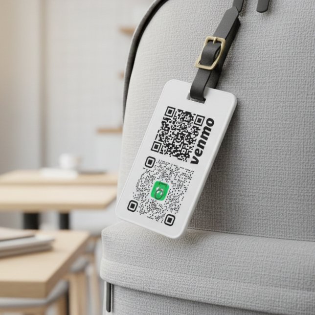 Etiqueta de Bagagem de Código QR Personalizado (Custom QR Code Luggage Tag)