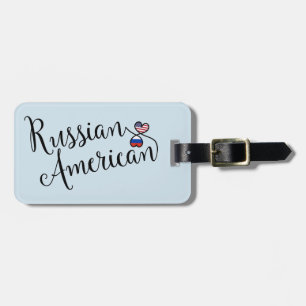 Etiqueta de Bagagem de Corações Entusiasmados Russ