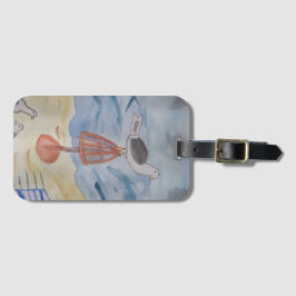 Etiqueta de Bagagem de Costela de Praia