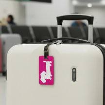 Etiqueta de Bagagem de Dachshund Personalizada Ros