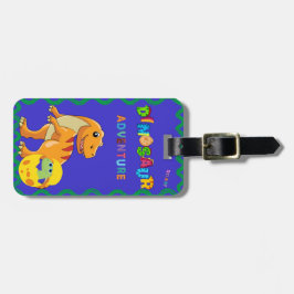 Etiqueta de Bagagem de Dinossauro Personalizado