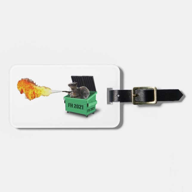 Etiqueta De Bagagem De Dumpster Firehouse 2021 (Frente Horizontal)