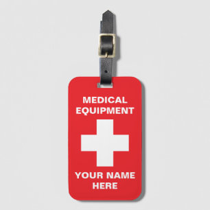 Etiqueta de Bagagem de Equipamento Médico Profissi