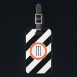 Etiqueta de Bagagem de Estrias Diagonais - coral<br><div class="desc">Não perder sua bagagem na multidão. Esta etiqueta resistente vai tornar a sua bolsa fácil de detectar.</div>