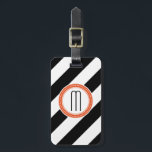 Etiqueta de Bagagem de Estrias Diagonais - coral<br><div class="desc">Não perder sua bagagem na multidão. Esta etiqueta resistente vai tornar a sua bolsa fácil de detectar.</div>