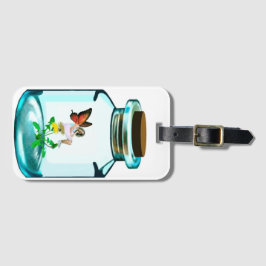 Etiqueta de bagagem de fada capturada