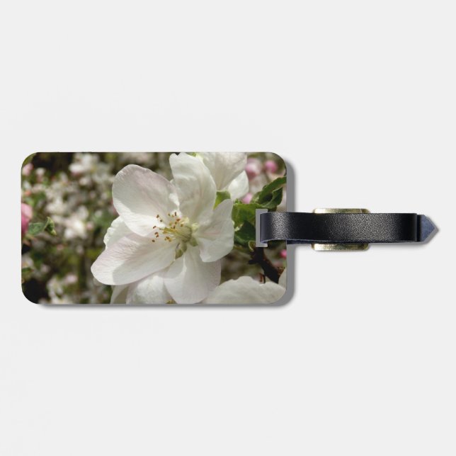 Etiqueta de Bagagem de Flor de Maçã (Traseira Horizontal)
