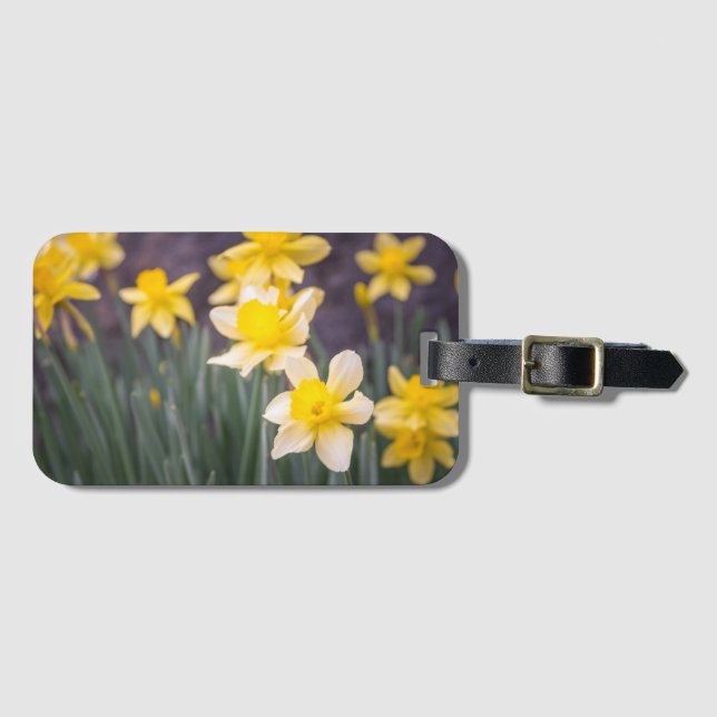 Etiqueta de Bagagem de Flores Incríveis (Frente Horizontal)