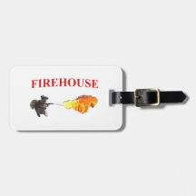 Etiqueta de bagagem de lado duplo do Firehouse