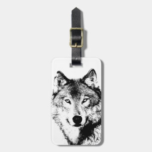 Etiqueta de Bagagem de Lobo