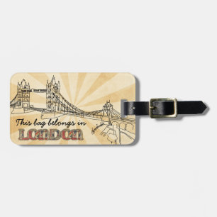 Etiqueta de Bagagem de Londres