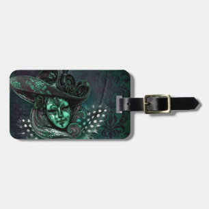 Etiqueta de Bagagem de Máscara-Jade Verde