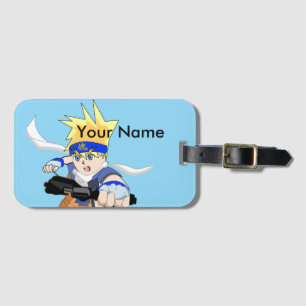 Etiqueta de Bagagem de Menino Manga, Personalizáve