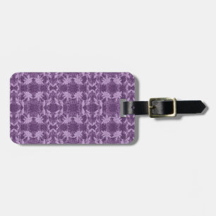 Etiqueta De Bagagem De Padrão De lavanda E Roxo