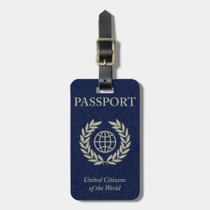 etiqueta de bagagem de passaporte