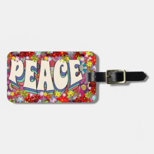Etiqueta de bagagem de paz