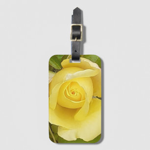 Etiqueta de Bagagem de Rosebud Amarelo