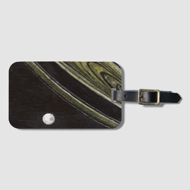 Etiqueta de bagagem de Saturno e Tethys (Frente Horizontal)