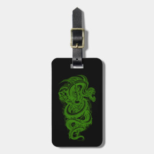Etiqueta de Bagagem de Serpente Verde Personalizad