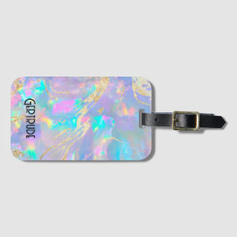 etiqueta de bagagem de textura óptica