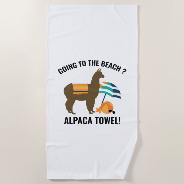 Etiqueta de Bagagem de Toalha Alpaca (Frente)