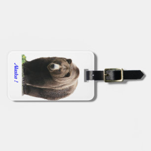 Etiqueta de bagagem de urso